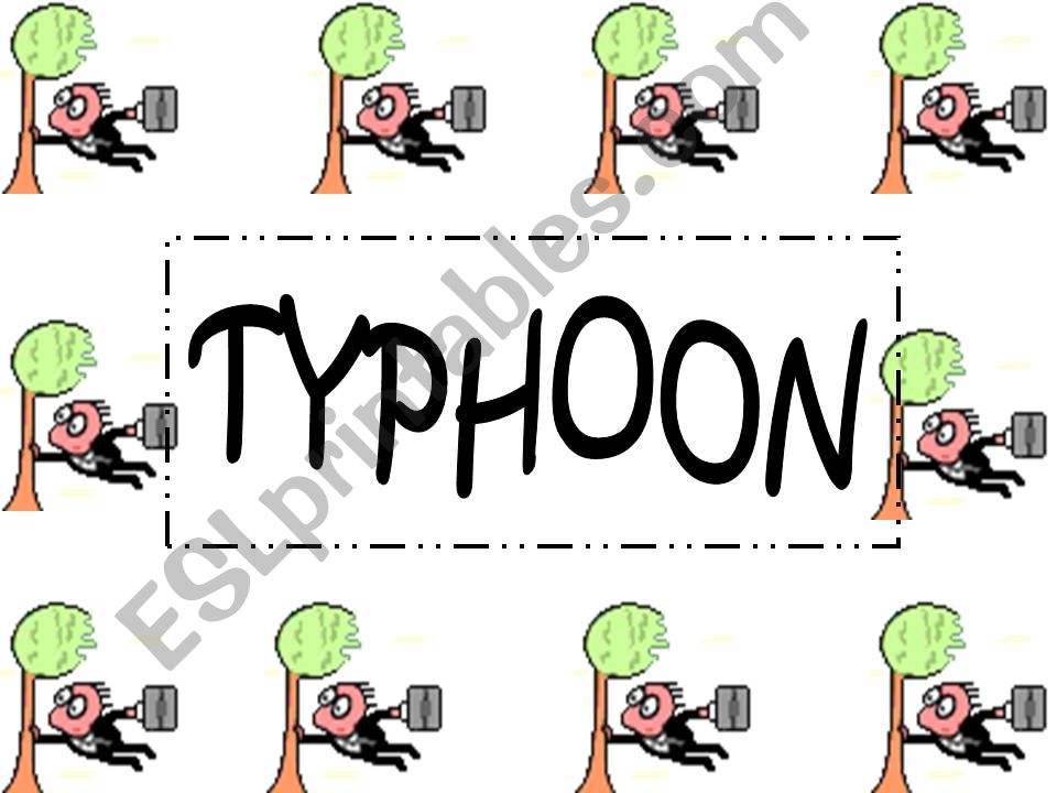 Present , past, past participle - Typhoon game