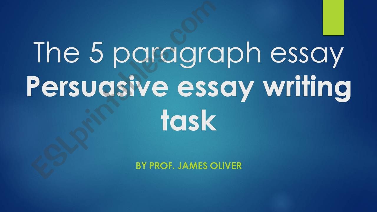 The five paragraph essay powerpoint