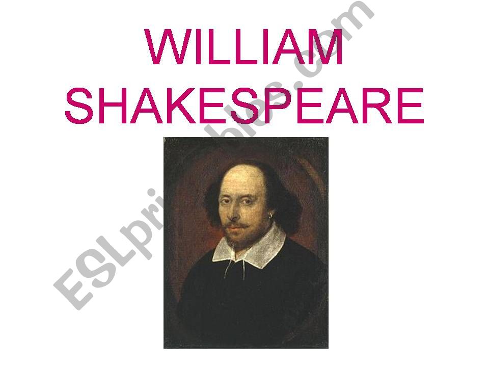 WILLIAM SHAKESPEARE powerpoint