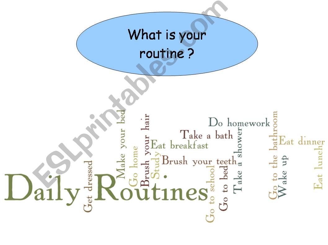 Daily routine powerpoint