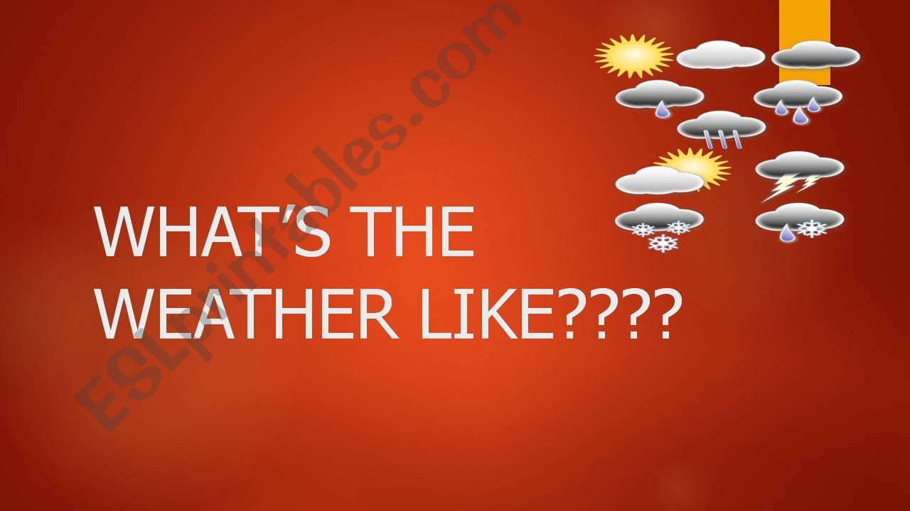 whats the weather like? powerpoint