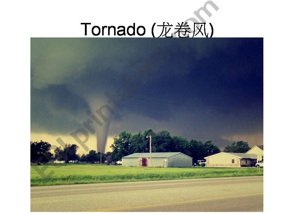 VOCABULARY IN CONTEXT -- WEATHER -- TORNADOES -- PART 1 OF 2