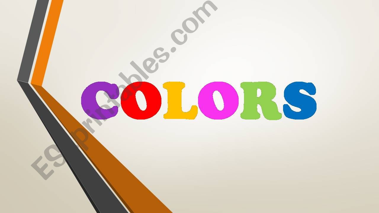 COLORS powerpoint