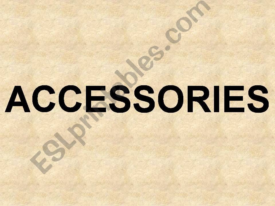 CLOTHES VOCABULARY PART 3 powerpoint