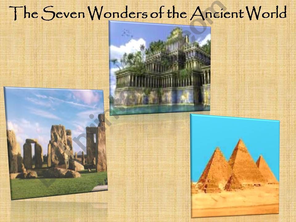 7 wonders of the world powerpoint