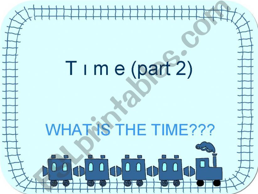 TIME (PART 2) powerpoint