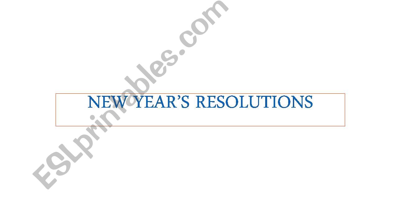 new year resolution powerpoint