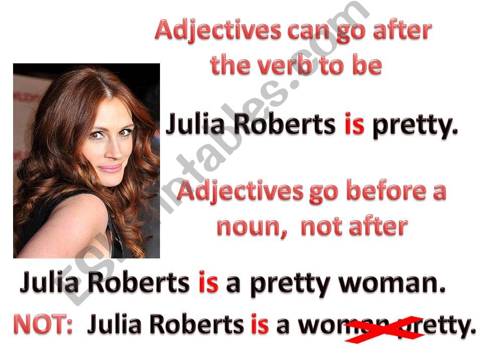 Be + adjective + noun powerpoint