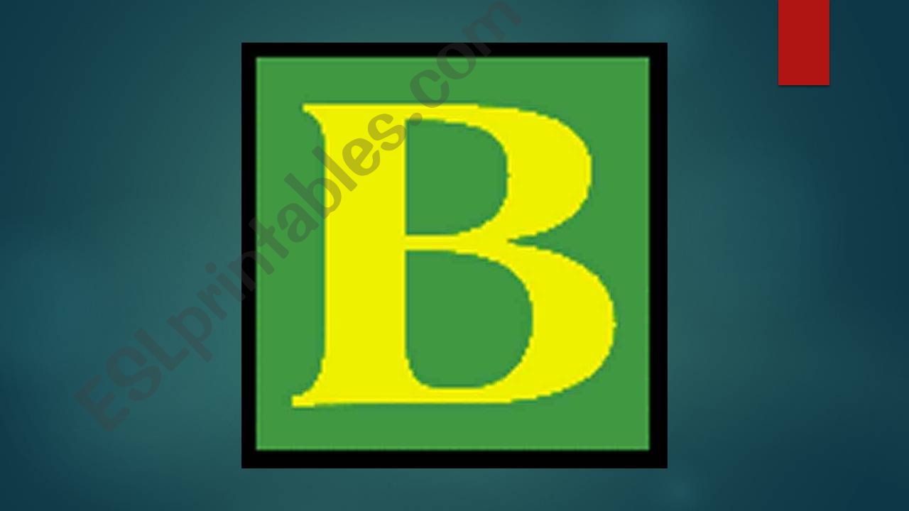 Letter B powerpoint