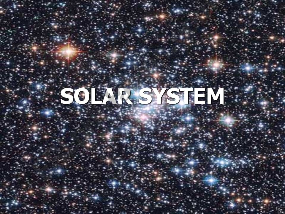 The Solar System powerpoint