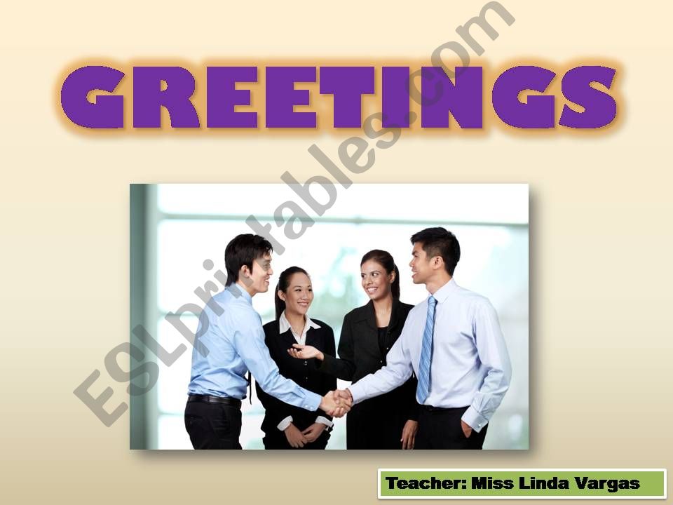 GREETINGS  powerpoint