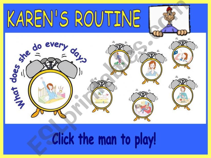KARENS ROUTINE GAME powerpoint