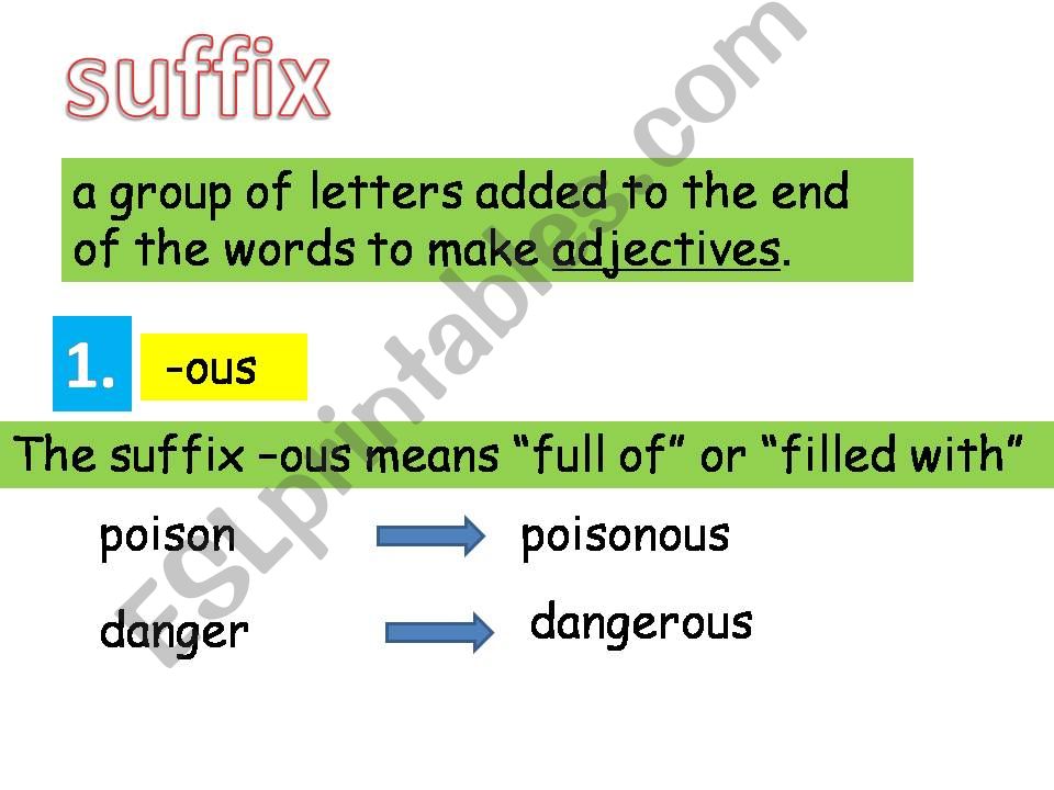 suffix powerpoint