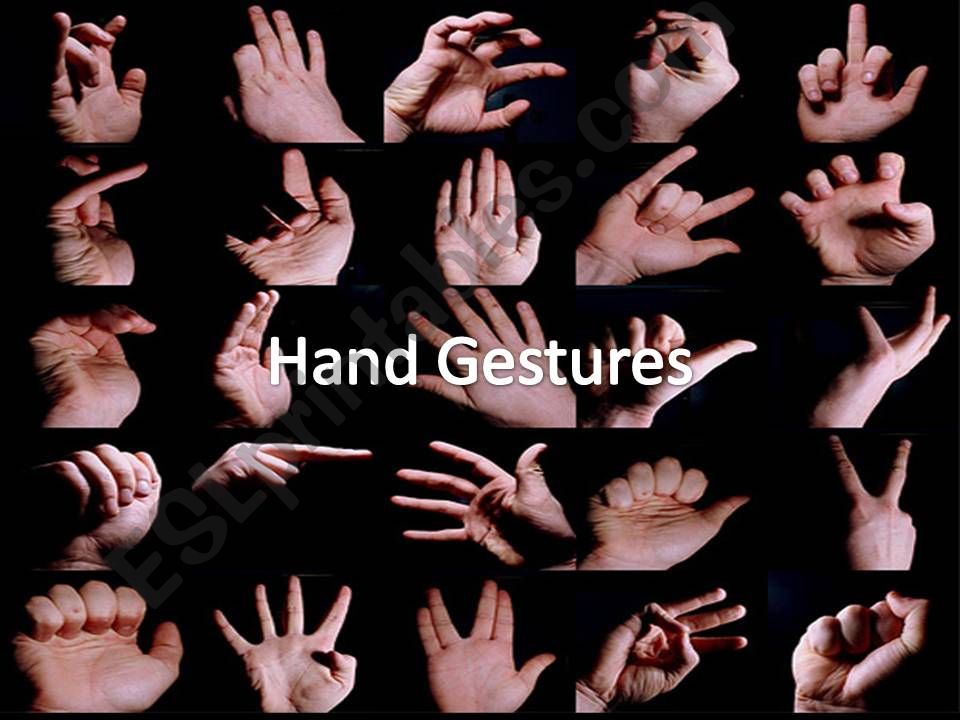 Hand gestures around the world