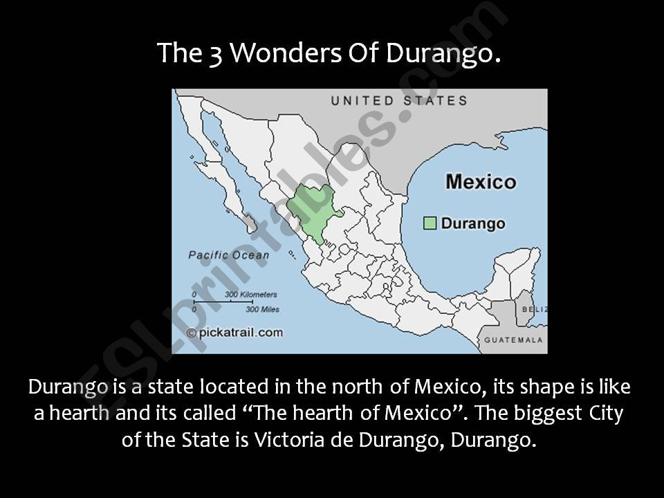 Reading TaskThree wonders of Durango