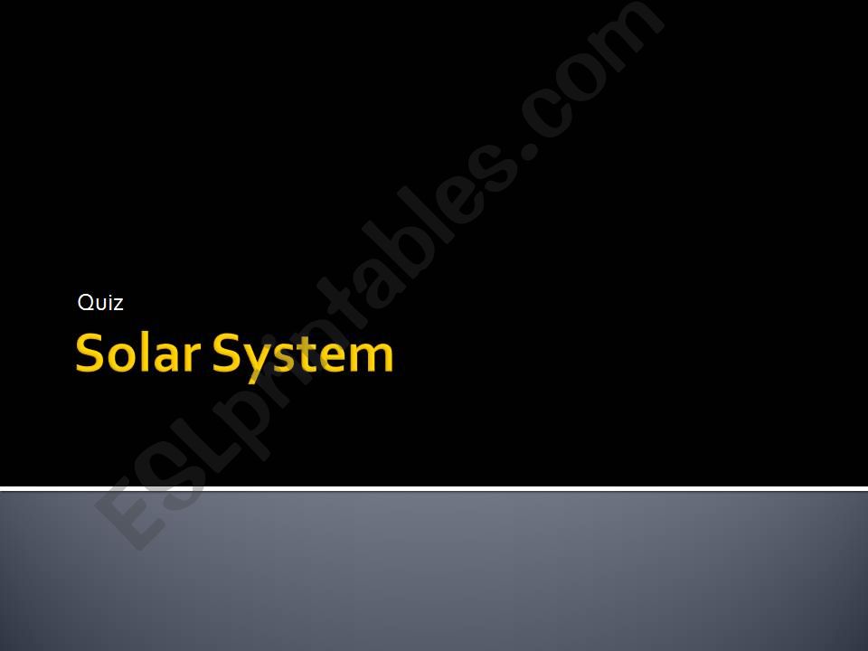 solar system quiz  powerpoint