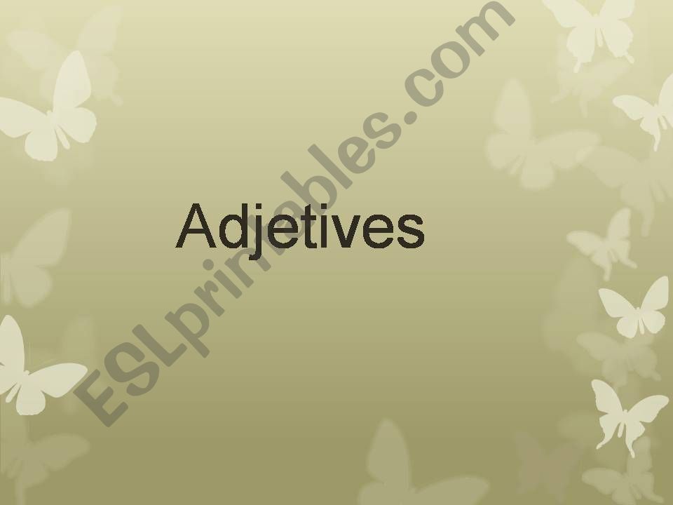 adjectives ed ing powerpoint