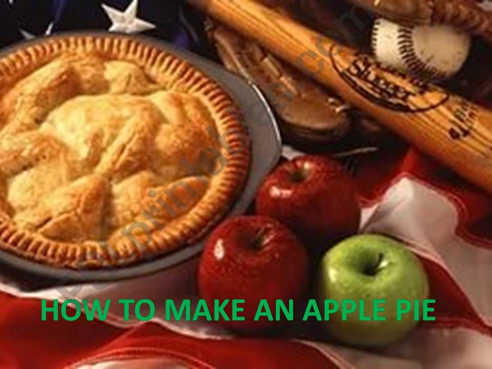 how to make an apple pie powerpoint