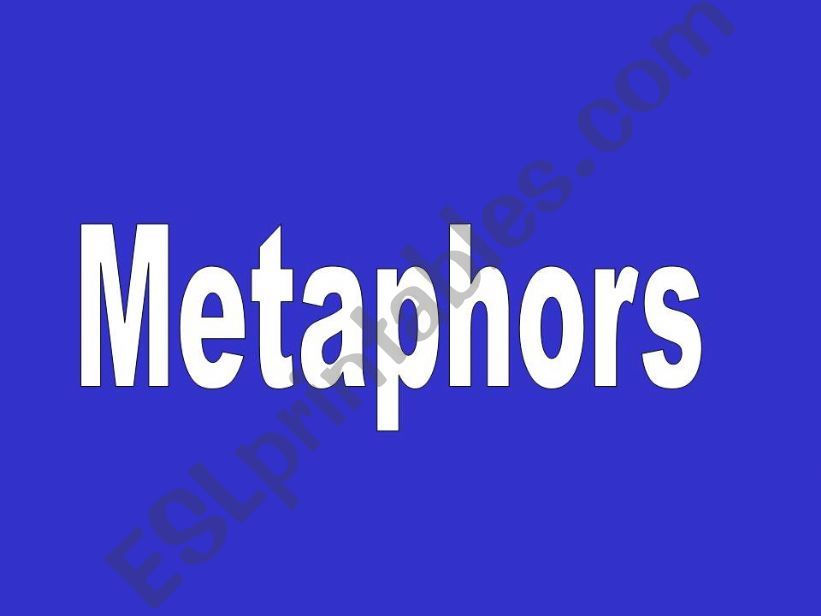 Metaphors powerpoint