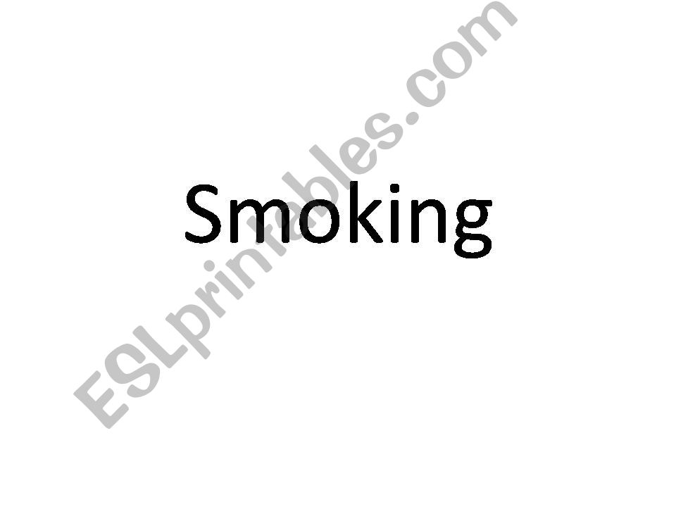 Group session Smoking and health