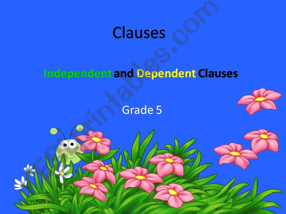 Clauses powerpoint
