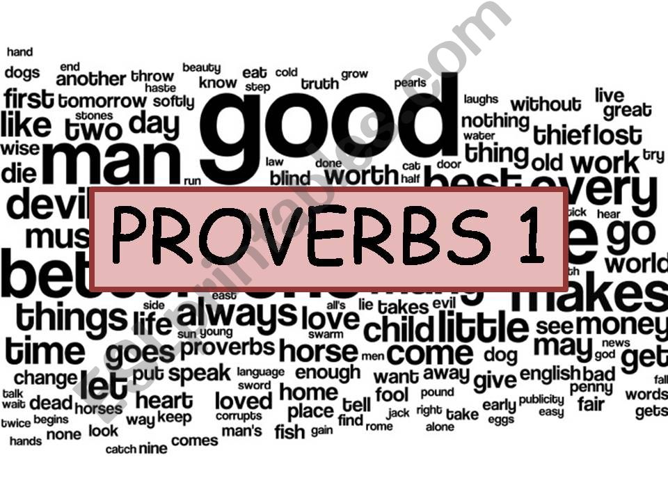 Common Proverbs 1 powerpoint
