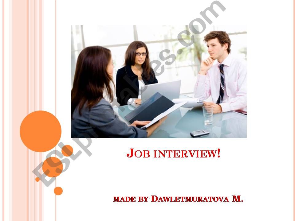 Job interview powerpoint