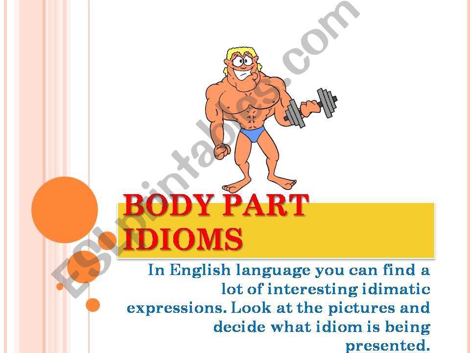 BODY IDIOMS QUIZ powerpoint