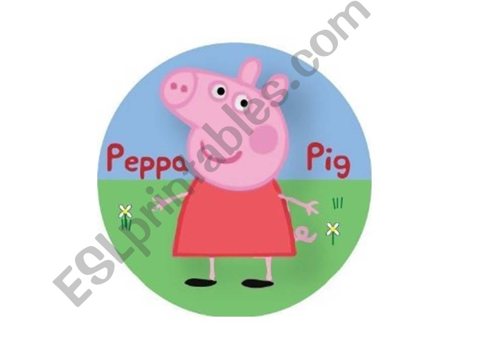 Peppa Pigs Family Tree powerpoint