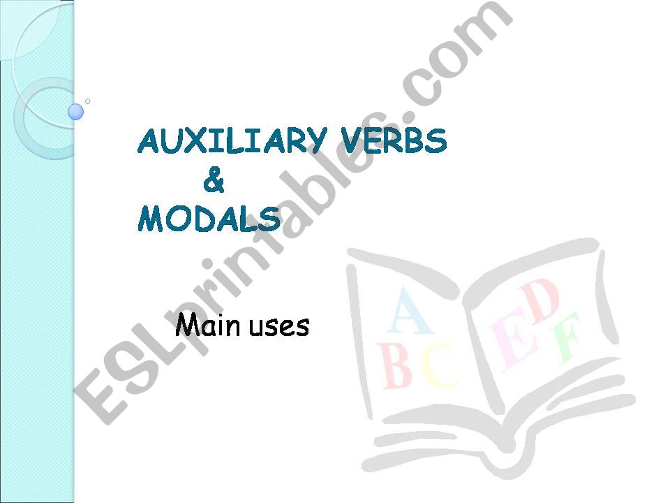 Auxiliary verbs & modals powerpoint
