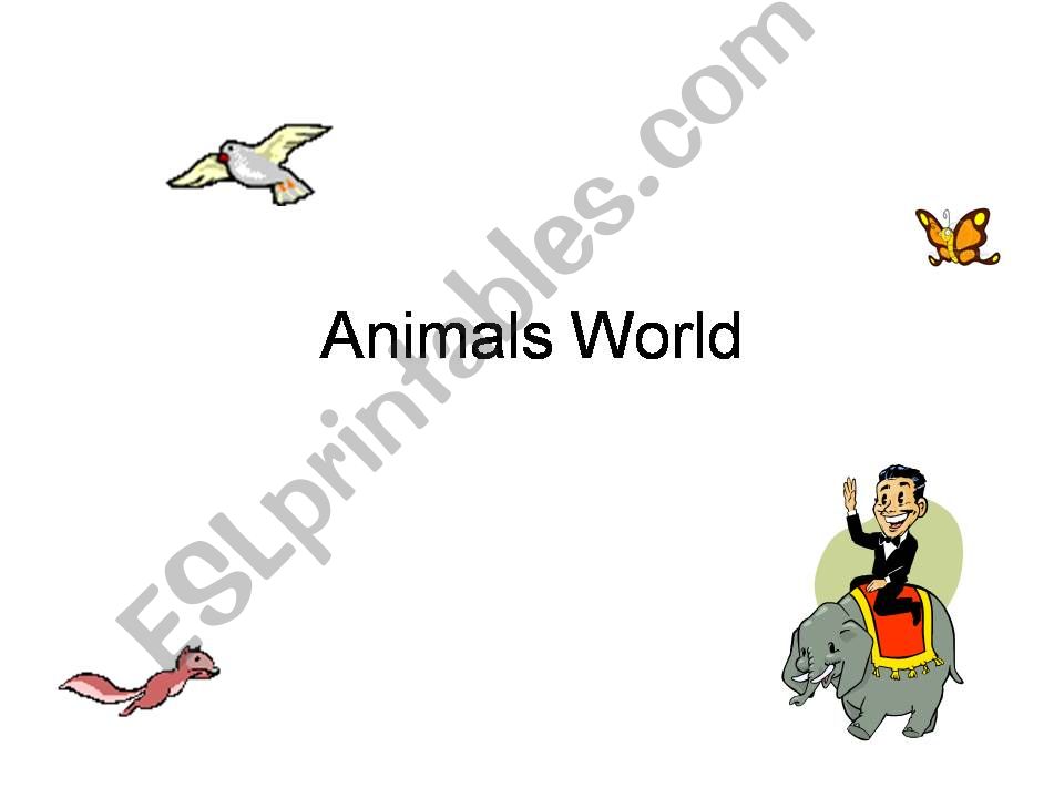 Animals World powerpoint