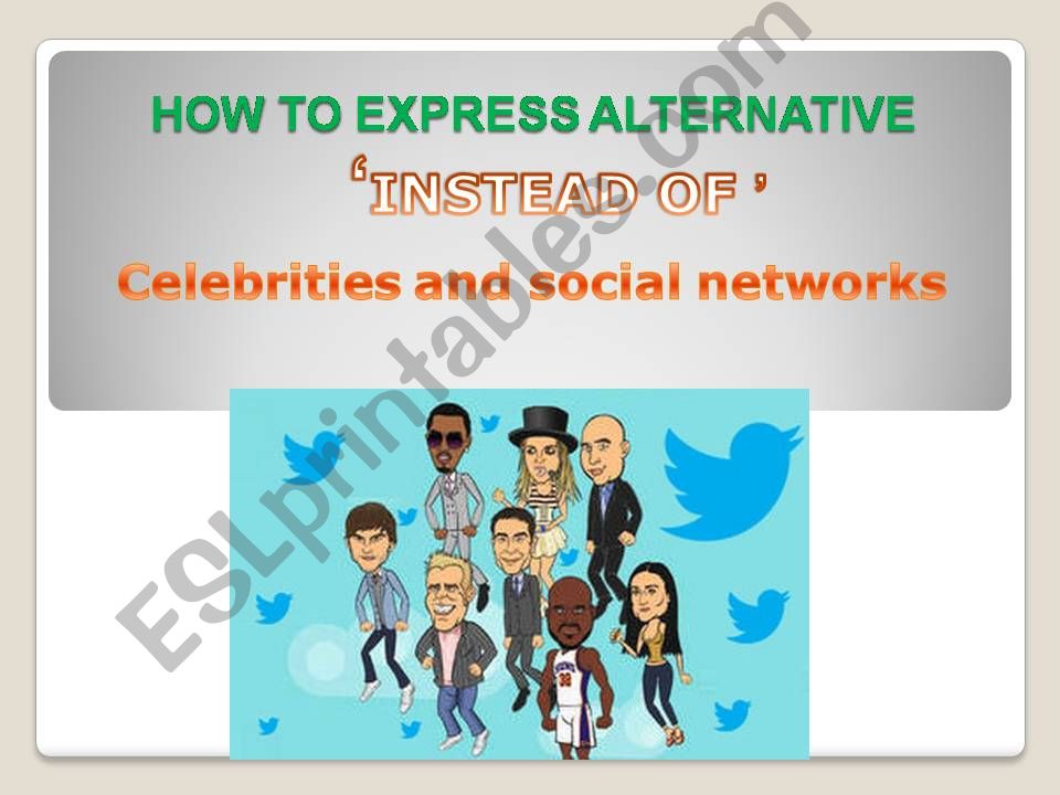 Celebrities and social networks
