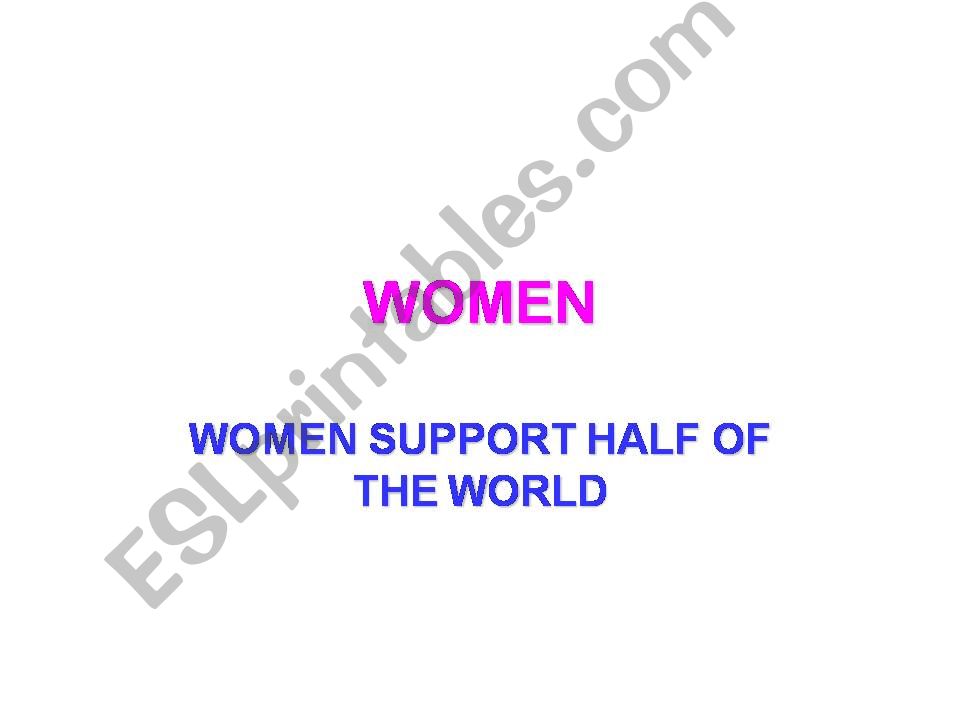 WOMEN powerpoint