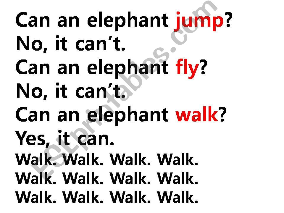 Can an Elephant Sing? powerpoint