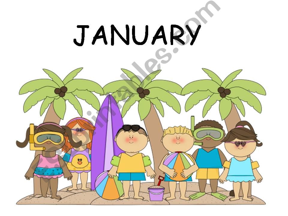 Months of the year presentation (South hemisphere)