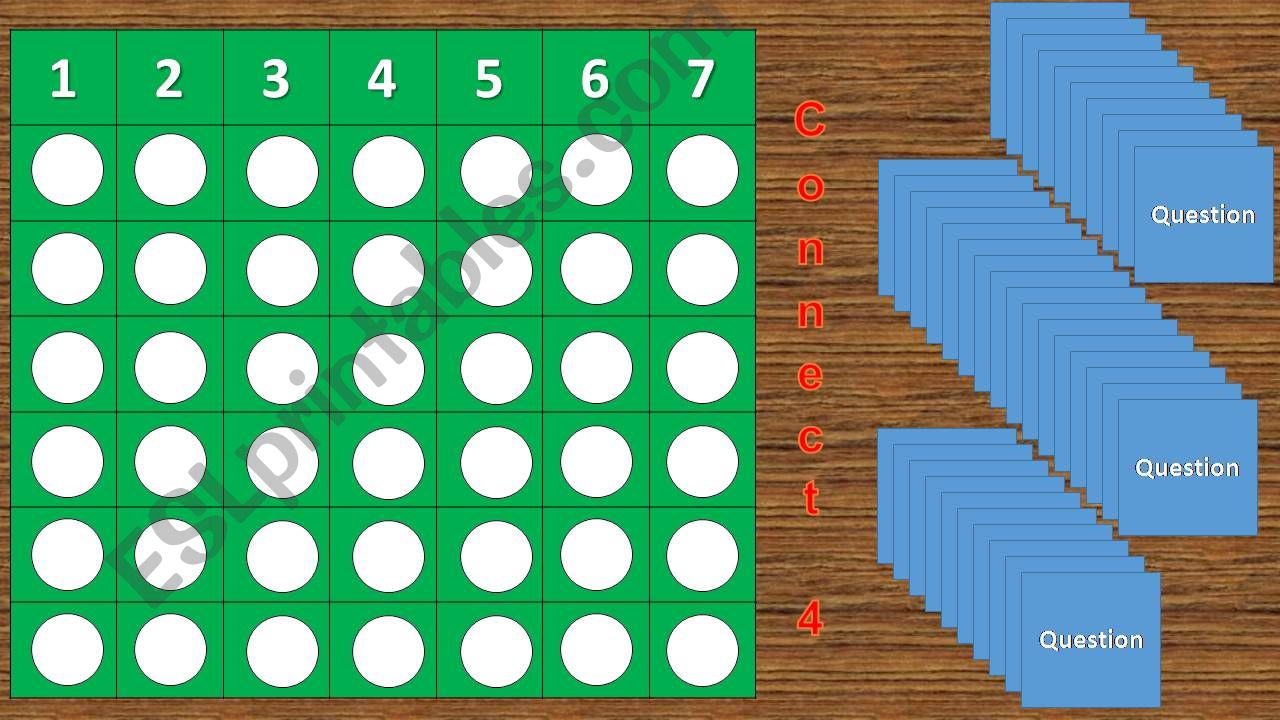 CONNECT 4 GAME. REVISION powerpoint