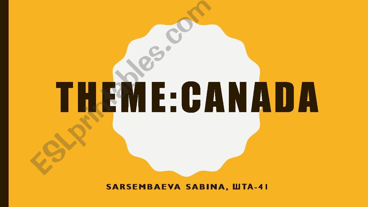 Canada powerpoint