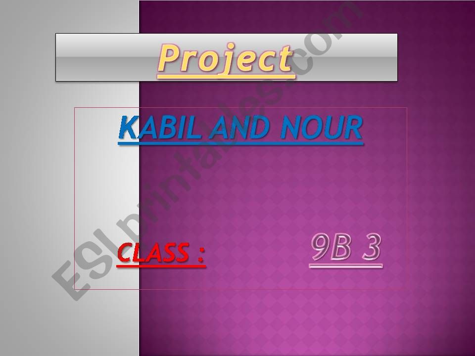 project work powerpoint