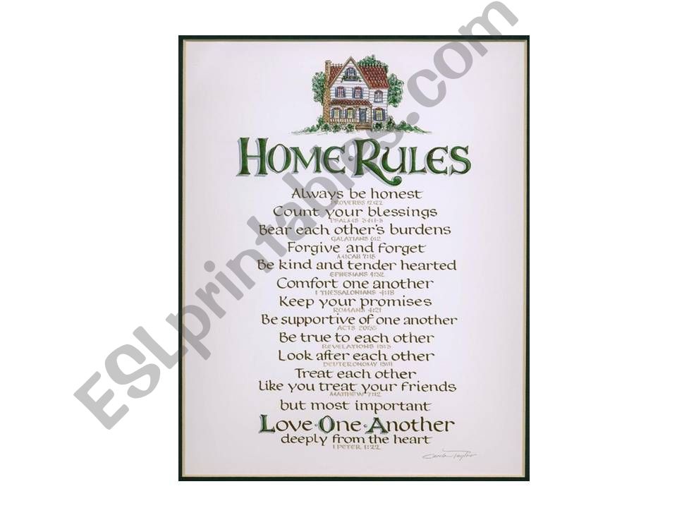 Home rules powerpoint