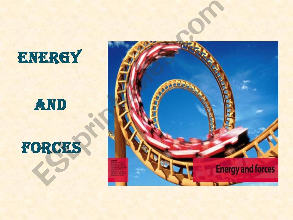 ENERGY AND FORCES powerpoint