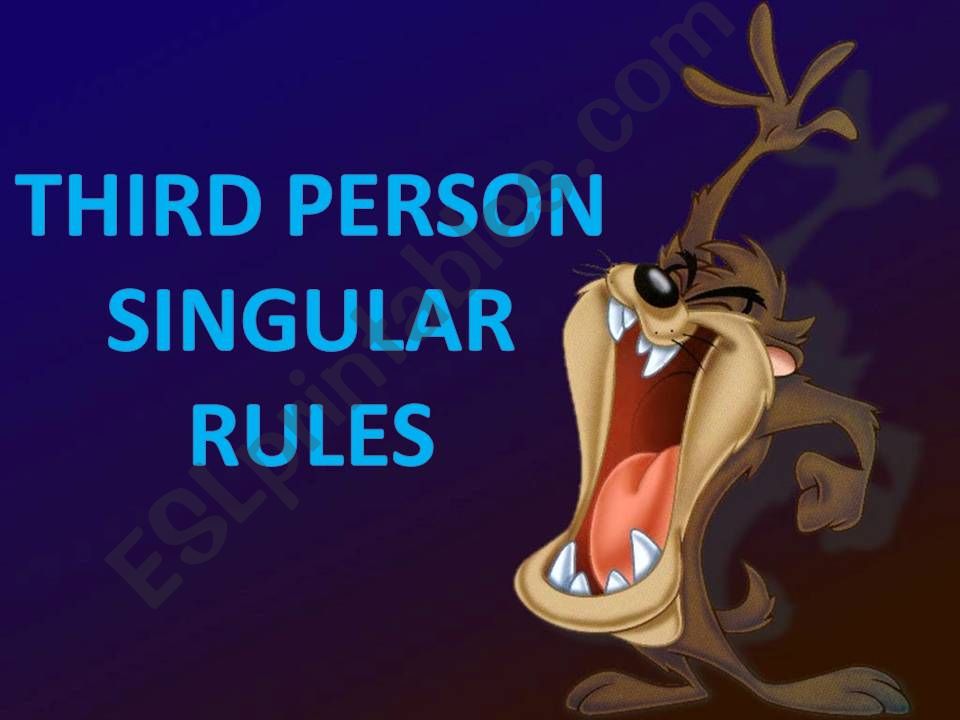 Third person singular rules powerpoint