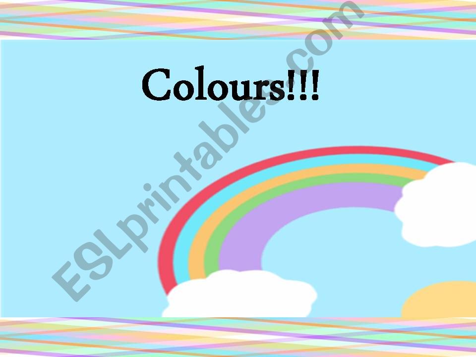 Colours review and game powerpoint
