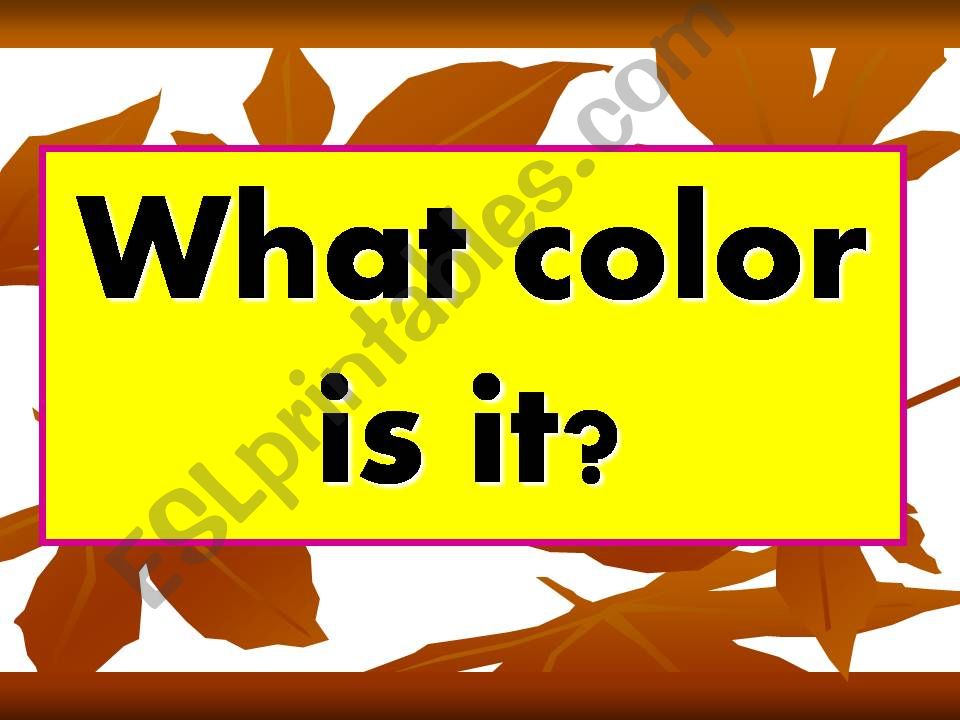 colors powerpoint