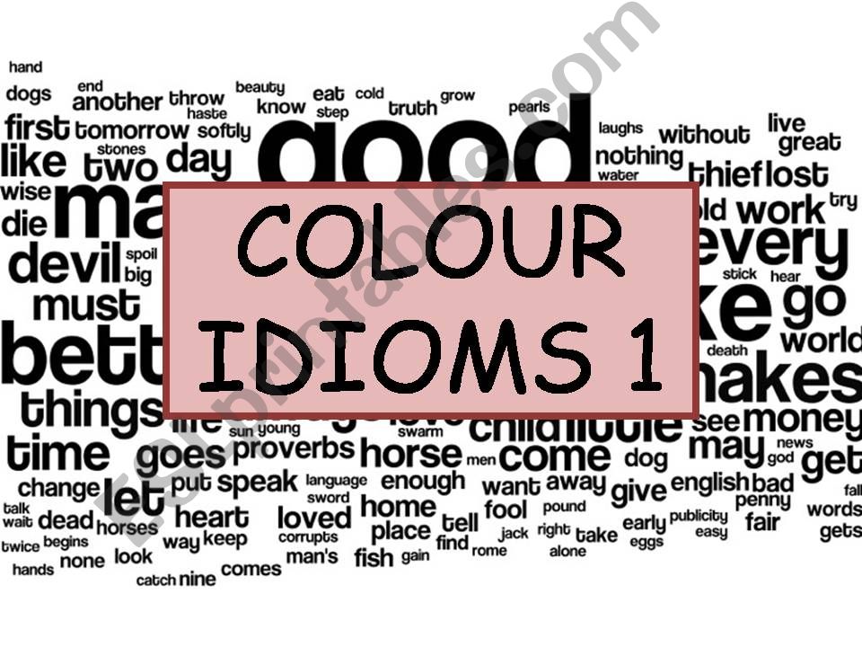 Colour Idioms 1 powerpoint