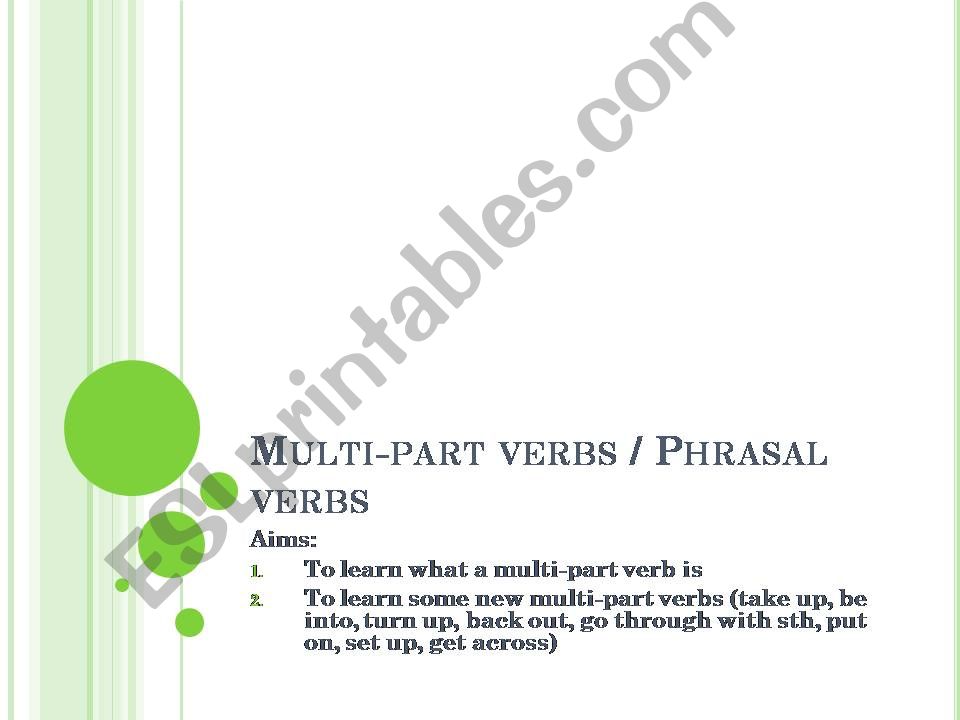 Phrasal Verbs powerpoint