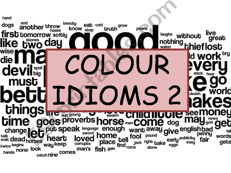 Colour Idioms 2 powerpoint
