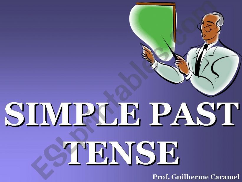 The Simple Past Tense powerpoint