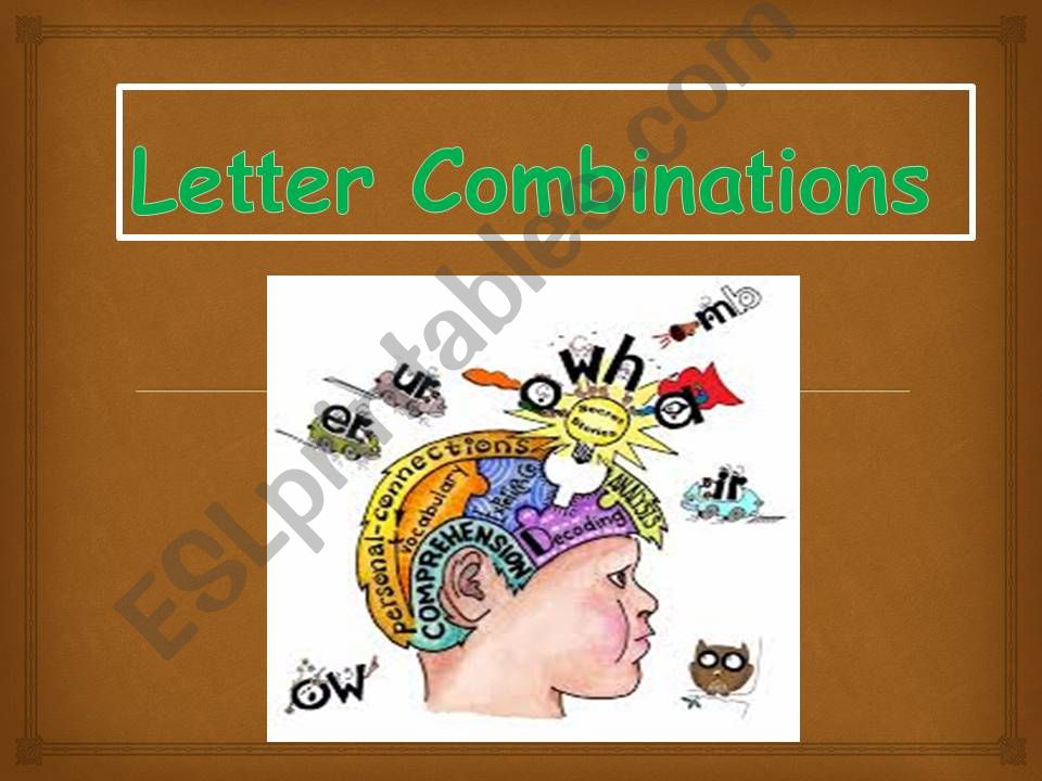 Letter Combinations powerpoint