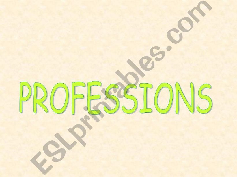 profesions powerpoint