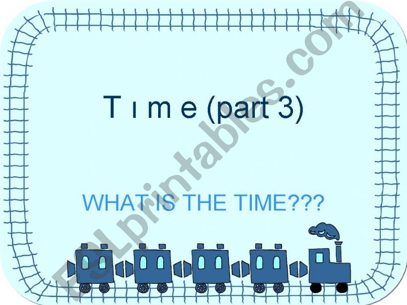 time (part 3) powerpoint